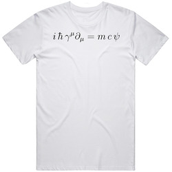 Dirac Equation Physics Retro Graphic Unisex Cotton White Classic T Shirt