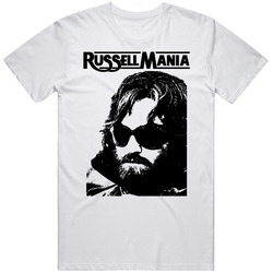 Russell Mania Kurt Russell Popular Movie Actor Fan T Retro Graphic Unisex Cotton White Classic T Shirt