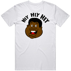 Fat Albert Hey Hey Hey Vintage Cartoon Retro Graphic Unisex Cotton White Classic T Shirt