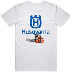 New Husqvarna Chain Saws Standard Adult White T- S To 5xl Retro Graphic Unisex Cotton White Classic T Shirt