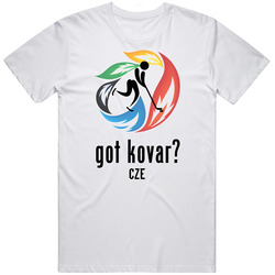 Jakub Kovar Cze Olympic Hockey Retro Graphic Unisex Cotton White Classic T Shirt