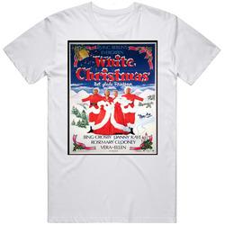 White Christmas Christmas Movie Retro Graphic Unisex Cotton White Classic T Shirt