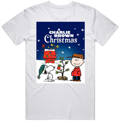 A Charlie Brown Christmas Christmas Retro Graphic Unisex Cotton White Classic T Shirt
