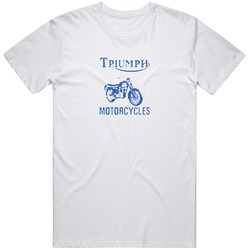 Triumph Motorcycles Bob Dylan Hwy 61 Retro Music Retro Graphic Unisex White Classic T Shirt