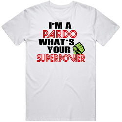 Im A Pardo Whats Your Superpower Funny Last Name Retro Graphic Unisex White Classic T Shirt