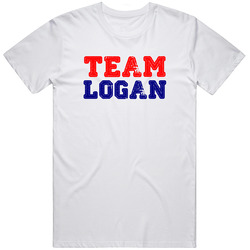 Team Logan White Family Reunion Last Name Surname Retro Graphic Unisex White Classic T Shirt