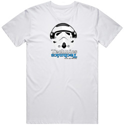 Dj Trooper Retro Graphic Unisex White Classic T Shirt