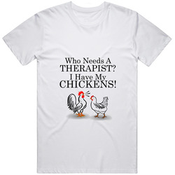 Who Needs A Therapist Retro Graphic Unisex White Classic T Shirt