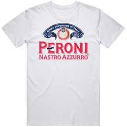Peroni Retro Graphic Unisex White Classic T Shirt