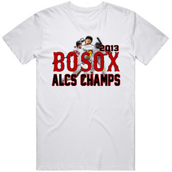 Bosox 2013 Alcs Champs Retro Graphic Unisex White Classic T Shirt