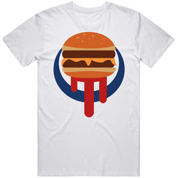 GTA 5 BURGER SHOT White T-Shirt 100% Cotton  Retro Graphic Unisex White Classic T Shirt