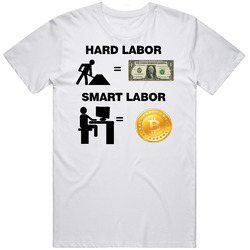 Smart Money Retro Graphic Unisex White Classic T Shirt