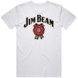 Jim Beam Liquor Logo Alcohol Drinking Gift Cool Retro Graphic Unisex White Classic T Shirt