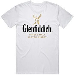 Glenfiddich Scotch Whisky Logo Alcohol Drinking Gift Retro Graphic Unisex White Classic T Shirt