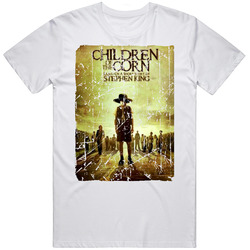 Children Of The Corn Movie Poster Retro Aged Look Retro Graphic Unisex White Classic T Shirt