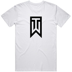 Tiger Woods Logo White Retro Graphic Unisex White Classic T Shirt