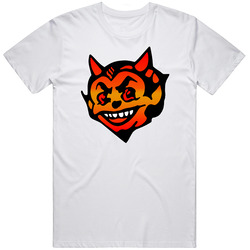 Porno For Pyros Devil White Retro Graphic Unisex White Classic T Shirt