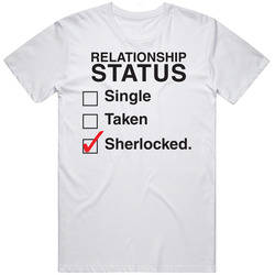 Sherlocked Retro Graphic Unisex White Classic T Shirt