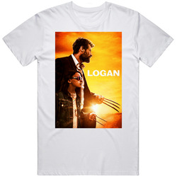 New Logan The Movie 2017 Retro Graphic Unisex White Classic T Shirt