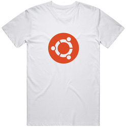 Ubuntu  White Retro Graphic Unisex White Classic T Shirt