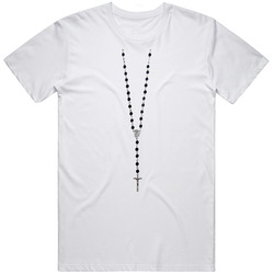 Holy Rosary Retro Graphic Unisex White Classic T Shirt