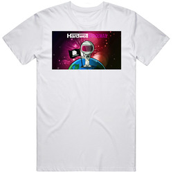 Hardwell Spaceman Dj Retro Graphic Unisex White Classic T Shirt