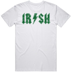 Irish St Patricks Day Rescue Me Acdc Retro Graphic Unisex White Classic T Shirt