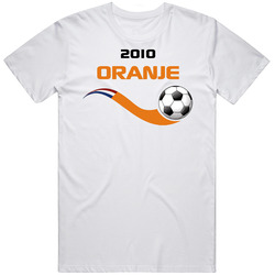 2010 Dutch Holland Soccer Retro Graphic Unisex White Classic T Shirt