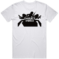 Charlie's Angels Tv Show Retro Retro Graphic Unisex White Classic T Shirt