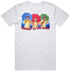 Singin In The Rain Classic Movie Retro Graphic Unisex White Classic T Shirt