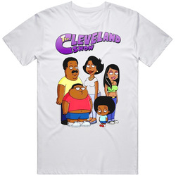 The Cleveland Show Retro Graphic Unisex White Classic T Shirt