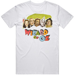 The Wizard Of Oz Movie Retro Retro Graphic Unisex White Classic T Shirt