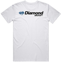 Diamond Aircraft Logo Large Retro Graphic Unisex White Classic T Shirt