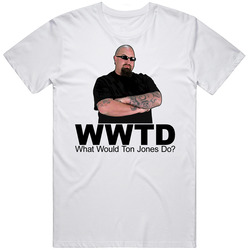What Would Ton Jones Do Retro Graphic Unisex White Classic T Shirt