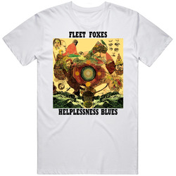 Fleet Foxes Helplessness Blues Folk Music Band Retro Graphic Unisex White Classic T Shirt