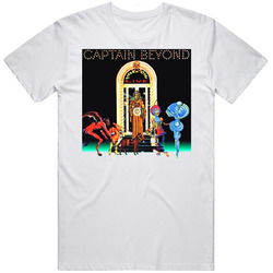 Captain Beyond Frozen Over Retro Graphic Unisex White Classic T Shirt