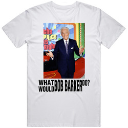 Wwd Bob Barker Price Is Right Retro Graphic Unisex White Classic T Shirt