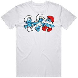 The Smurfs Cartoon Classic Retro Graphic Unisex White Classic T Shirt