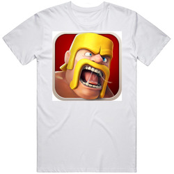 Clash Of Clans App Icon  New Retro Graphic Unisex White Classic T Shirt