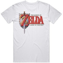 Legend Of Zelda Link To The Past Video Game Retro Graphic Unisex White Classic T Shirt