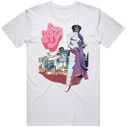 Blaxploitation Super Fly Movie Retro Graphic Unisex White Classic T Shirt