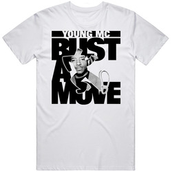 Young Mc Bust A Move Retro Graphic Unisex White Classic T Shirt