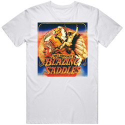 Blazing Saddles Movie Retro Graphic Unisex White Classic T Shirt