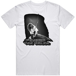 Eddie Van Halen Rock Guitar  KOTZ Retro Graphic Unisex White Classic T Shirt