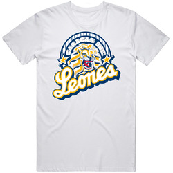 Leones Del Caracas Venzualen Baseball Retro Graphic Unisex White Classic T Shirt