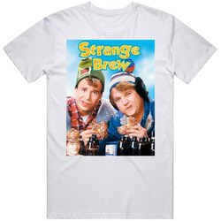 Strange Brew Movie Comedy Retro Graphic Unisex White Classic T Shirt