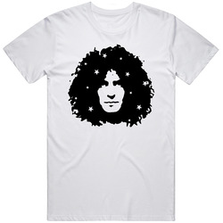 Marc Bolan Rock Star Music Retro Graphic Unisex White Classic T Shirt