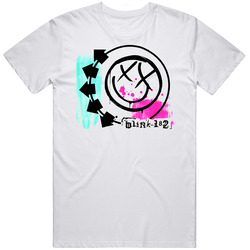 Blink 182 Rock Band Punk Concert Retro Graphic Unisex White Classic T Shirt