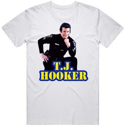 Tj Hooker Tv Show Retro Graphic Unisex White Classic T Shirt