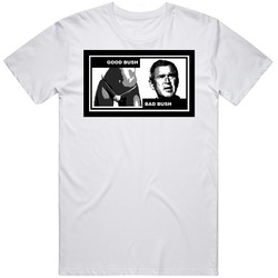 Good Bush Bad Bush funny USA JOE Retro Graphic Unisex White Classic T Shirt